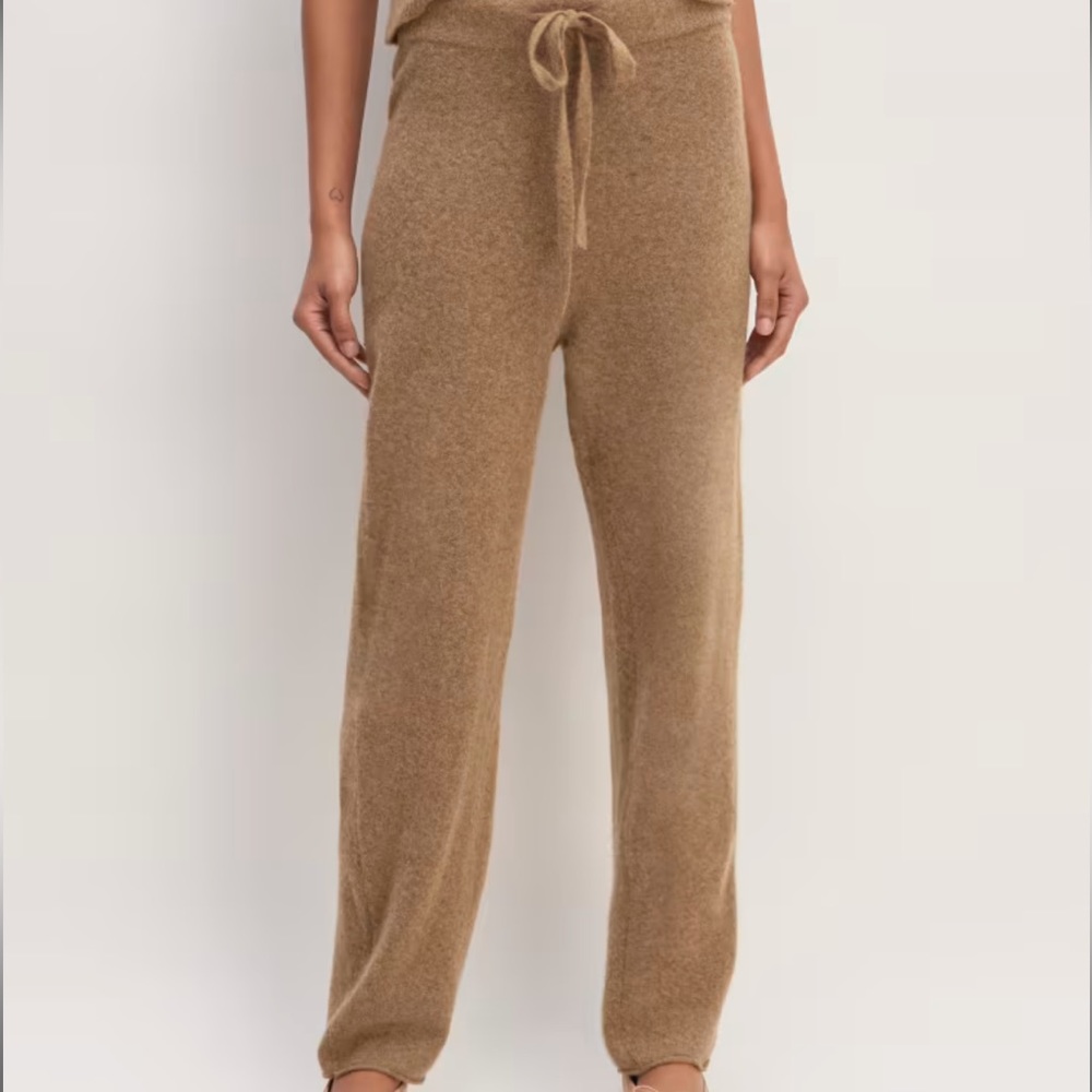 Everlane The Cozy-Stretch Straight-Leg Sweatpant (Heathered Toasted Coconut)